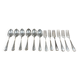 Set of 12 cutlery signed Christofle model Spatours in silver metal