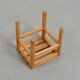 Set of three chairs and two stools Maison Regain, circa 1970