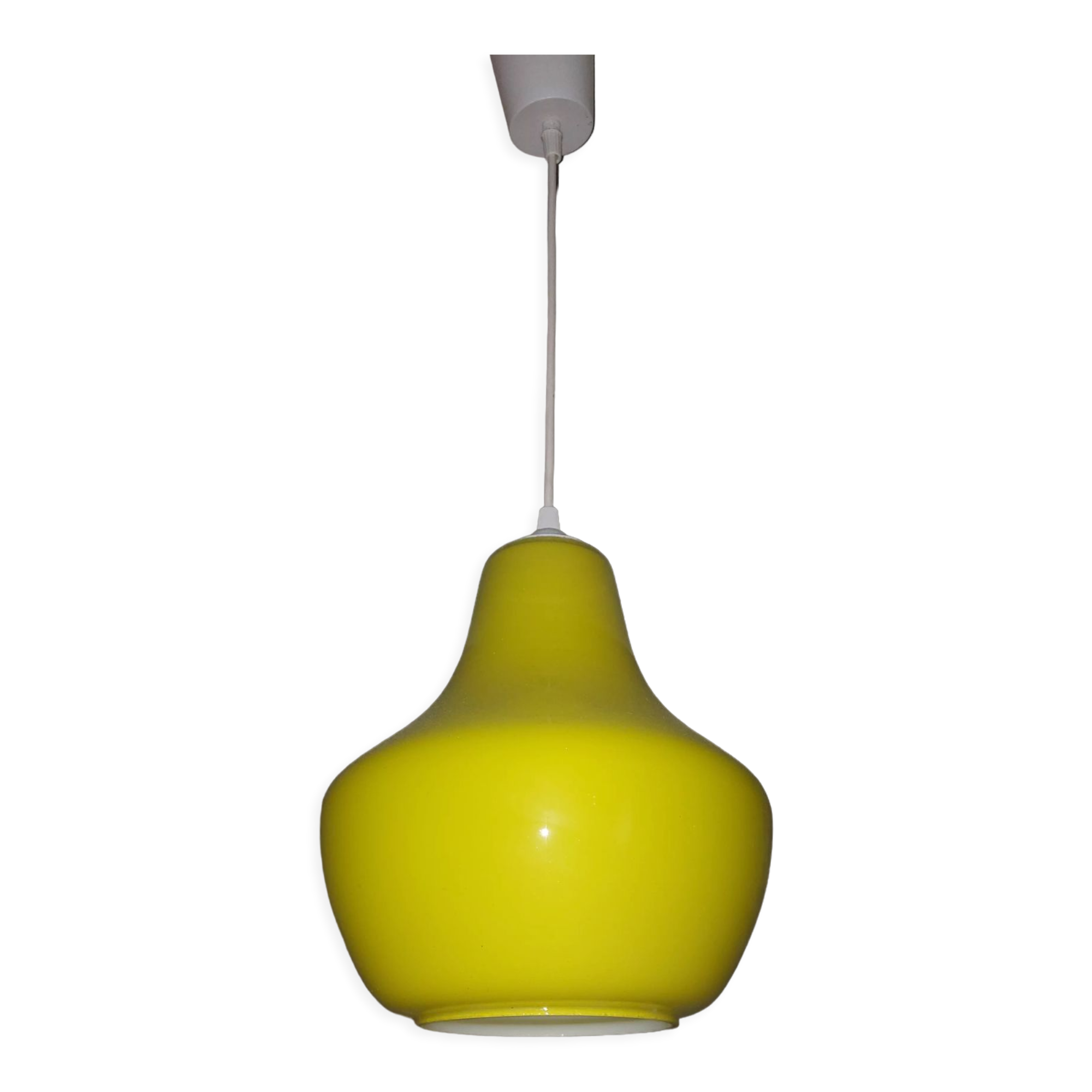 Vintage opaline pendant lamp