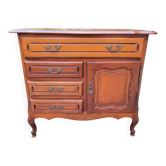 Commode en merisier massif Louis XV