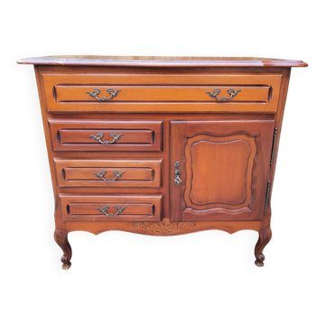 Commode en merisier massif Louis XV