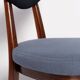 Mid-century dark blue denim armchair, Europe, 1960s