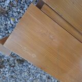 Set of two regain wooden chairs by roland haeuster, for les arcs selection charlottes perriand