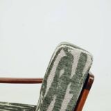 Vintage Armchair Green Cushions Classic Design