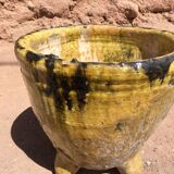 Poterie de tamegroute cache pot émaillée