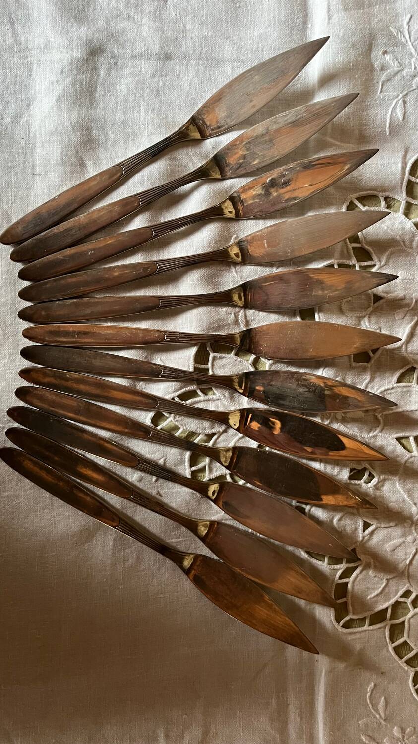 Set of 12 vintage Wellner fish cutlery