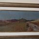 Peinture à l'huile sur panneau paysage arnaccio pise bruno loretti (livorne
