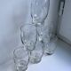 Lot de 6 verres à eau en cristal gravé années 50