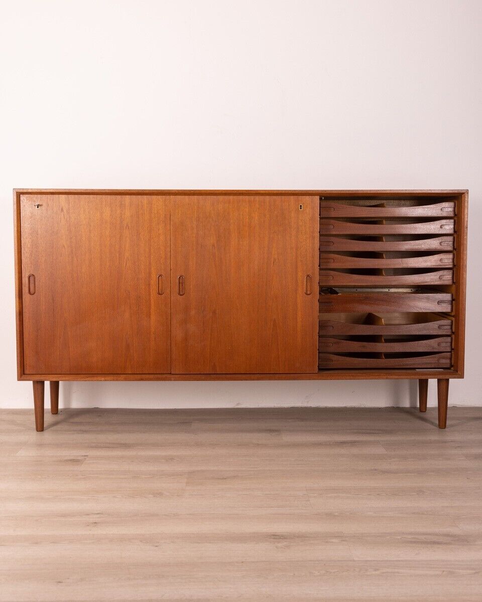 1970s vintage teak wood sideboard danish