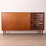 1970s vintage teak wood sideboard danish