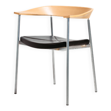 Fauteuil Stuk par Johannes Foersom et Peter Hiort-Lorenzen pour Paustian