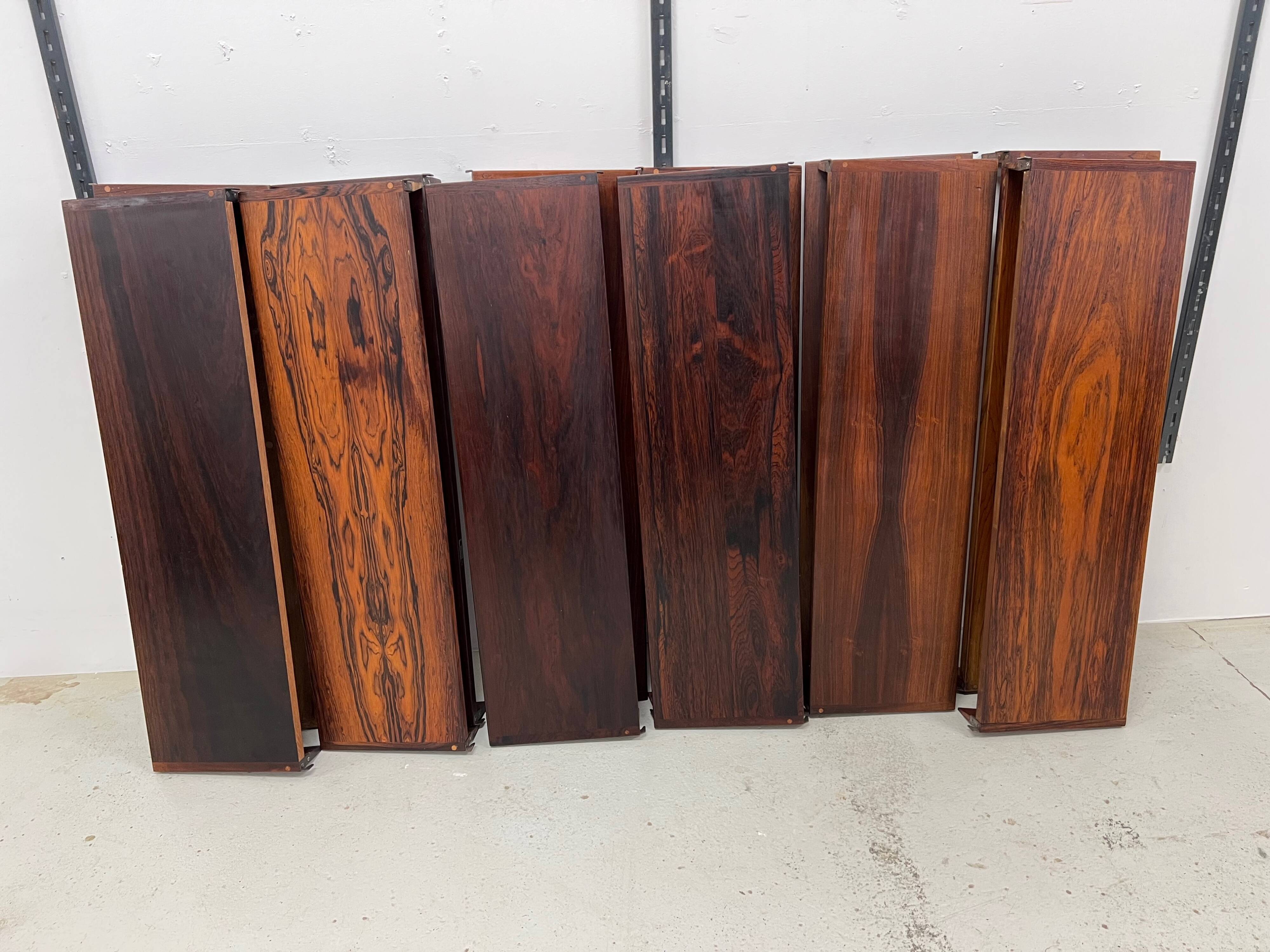 Rosewood Shelving System By Kai Kristiansen For Feldballes