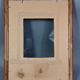 Frame & old glass 45x35 foliage 39,5x29,5 cm wood gilded stucco SB