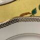 Antique dessert plates, 7 pieces, in real porcelain