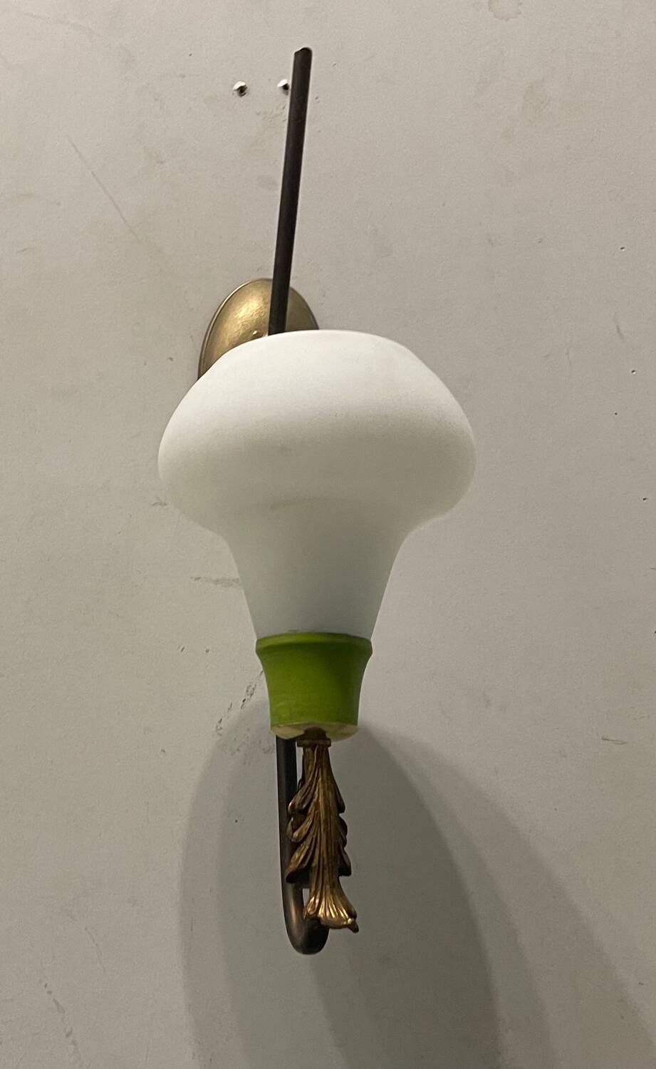 Vintage Italian Opaline Sconces Set of 2