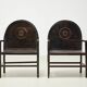 Rare Pair of Italian Rationalist Lounge Chairs Italy 1920s