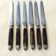 6 vintage table knives Pradel