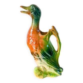 Saint clément slip pitcher, canard model, 40s-50s