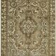 Handmade Oriental Decorative 1980s 285 cm x 355 cm Beige Wool Carpet