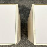 Cabinet and chest of drawers in ivory lacquer, inspired by Mahey and Vandel.