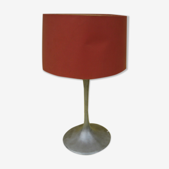 Lampe d'ambiance 1970 pied tulipe in brushed aluminium, reclining day offal