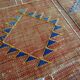 Pair of Berber carpets sabra Morocco plant fibers around 1930
