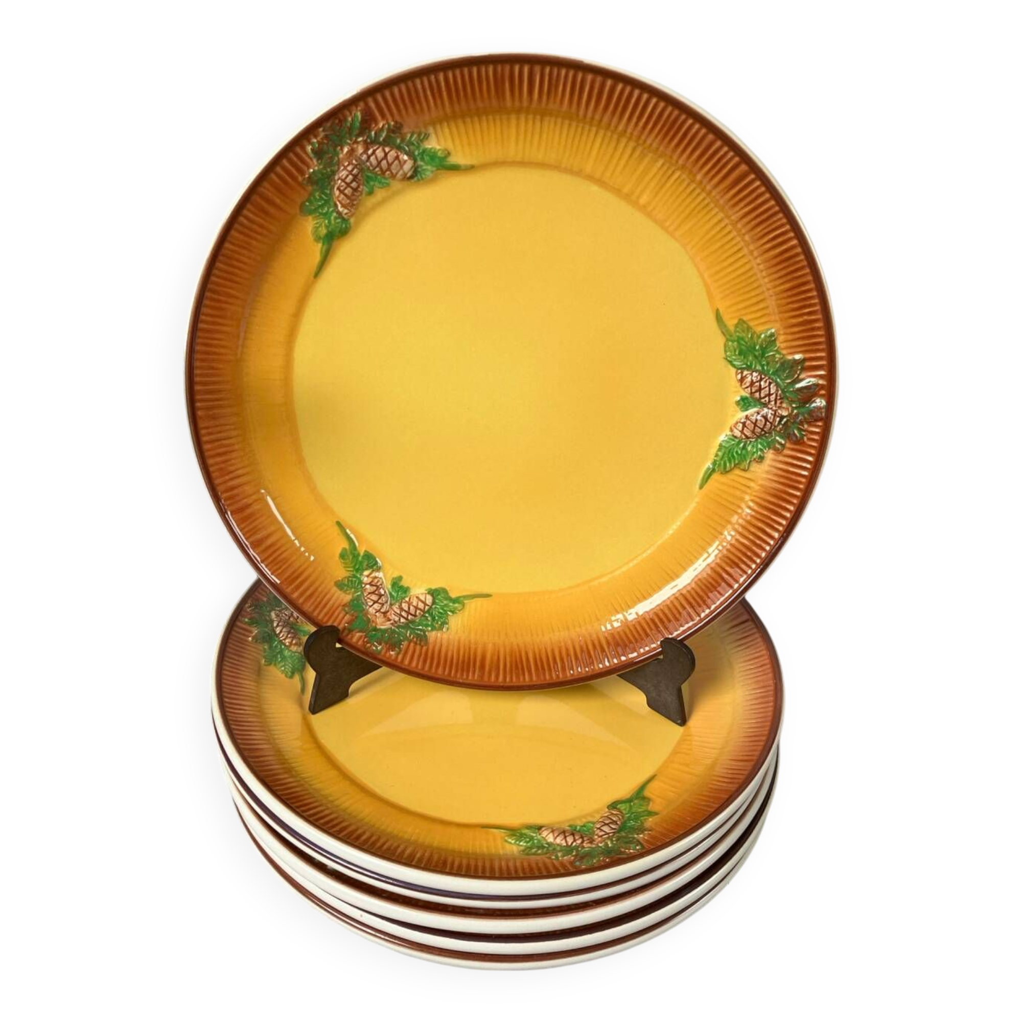 Vintage-Set of 6 beautiful dessert plates-West Germany