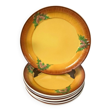 Vintage-Lot de 6 belles assiettes à dessert-West Germany