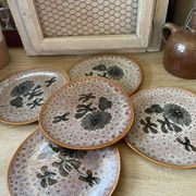 Set of 5 MBFA Pornic 70's dessert plates