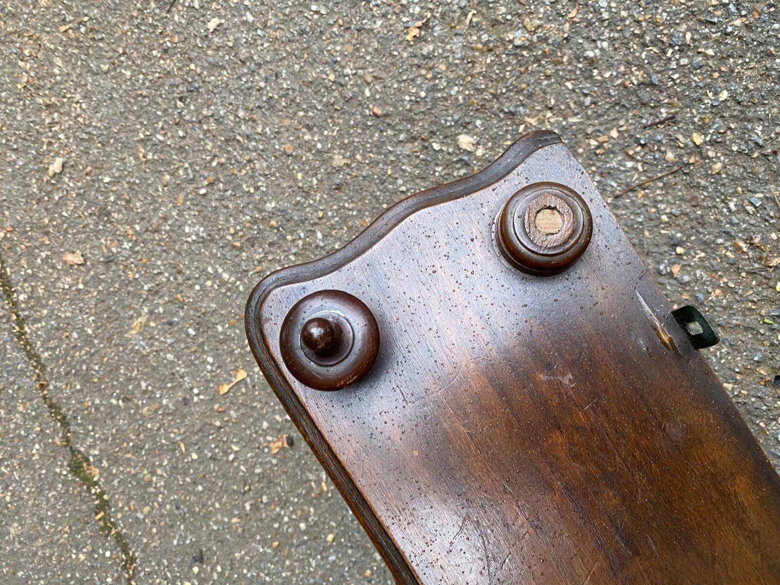 Napoleon III wall shelf in turned wood from the 19th century 80cm