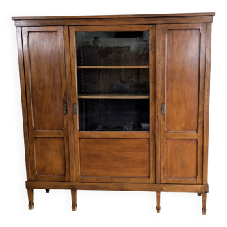 Vaisselier art déco en bois massif