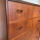 Vintage Danish mid-century teak tallboy chest of drawers 1960s
