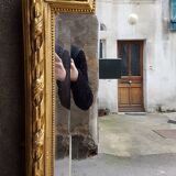 Golden mirror Napoleon III style Louis XVI 159x100cm