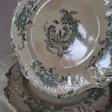 4 plates at the end of 1800 by Gien