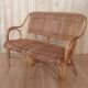 Rattan lounge set and vintage sofa