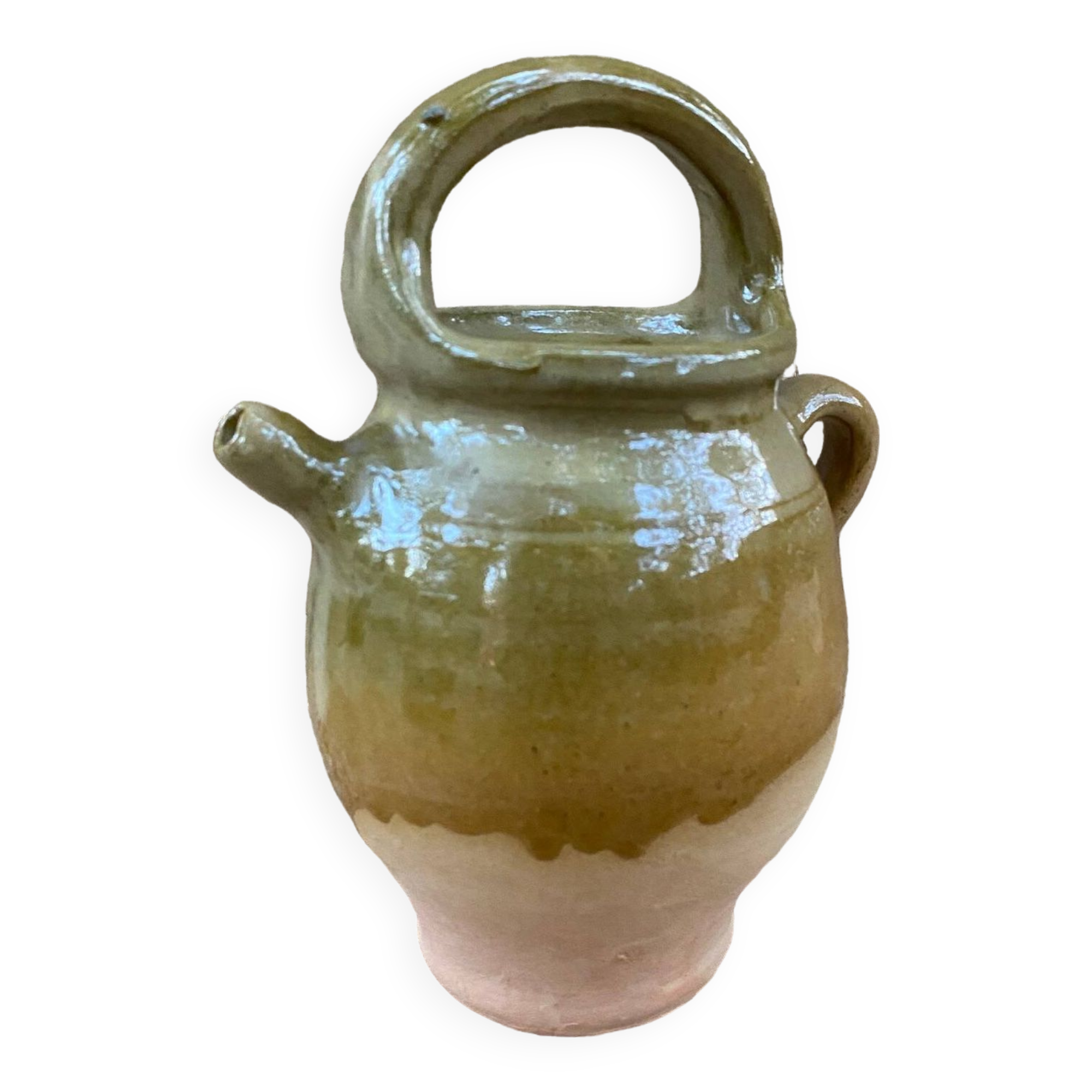 Glazed earthenware goat