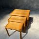 Suite of 3 vintage Scandinavian nesting tables