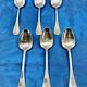 6 silver-plated metal tablespoons Christofle model Crossed Ribbons