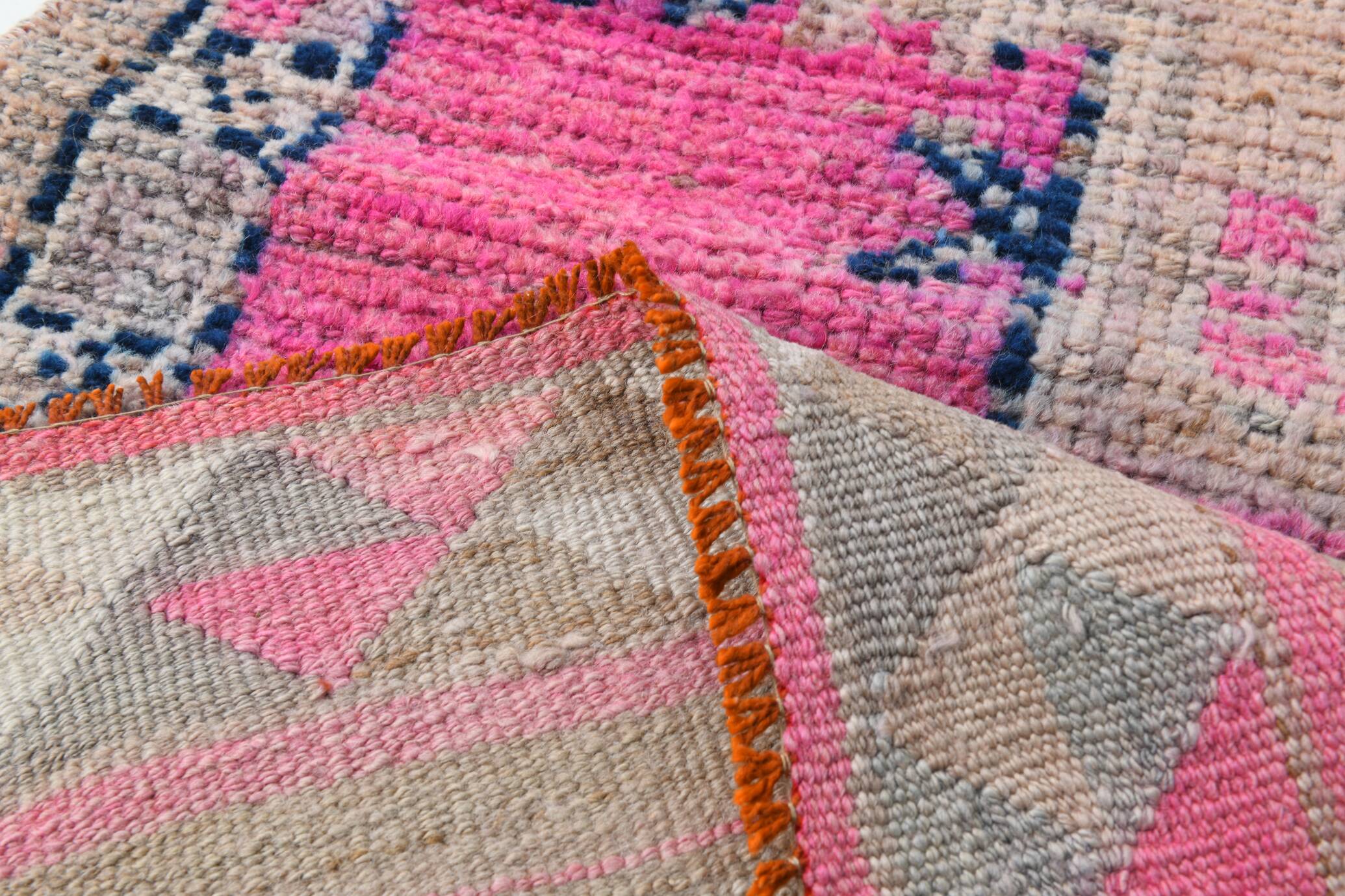 Soft Pink Vintage Runner Rug, 91x304Cm