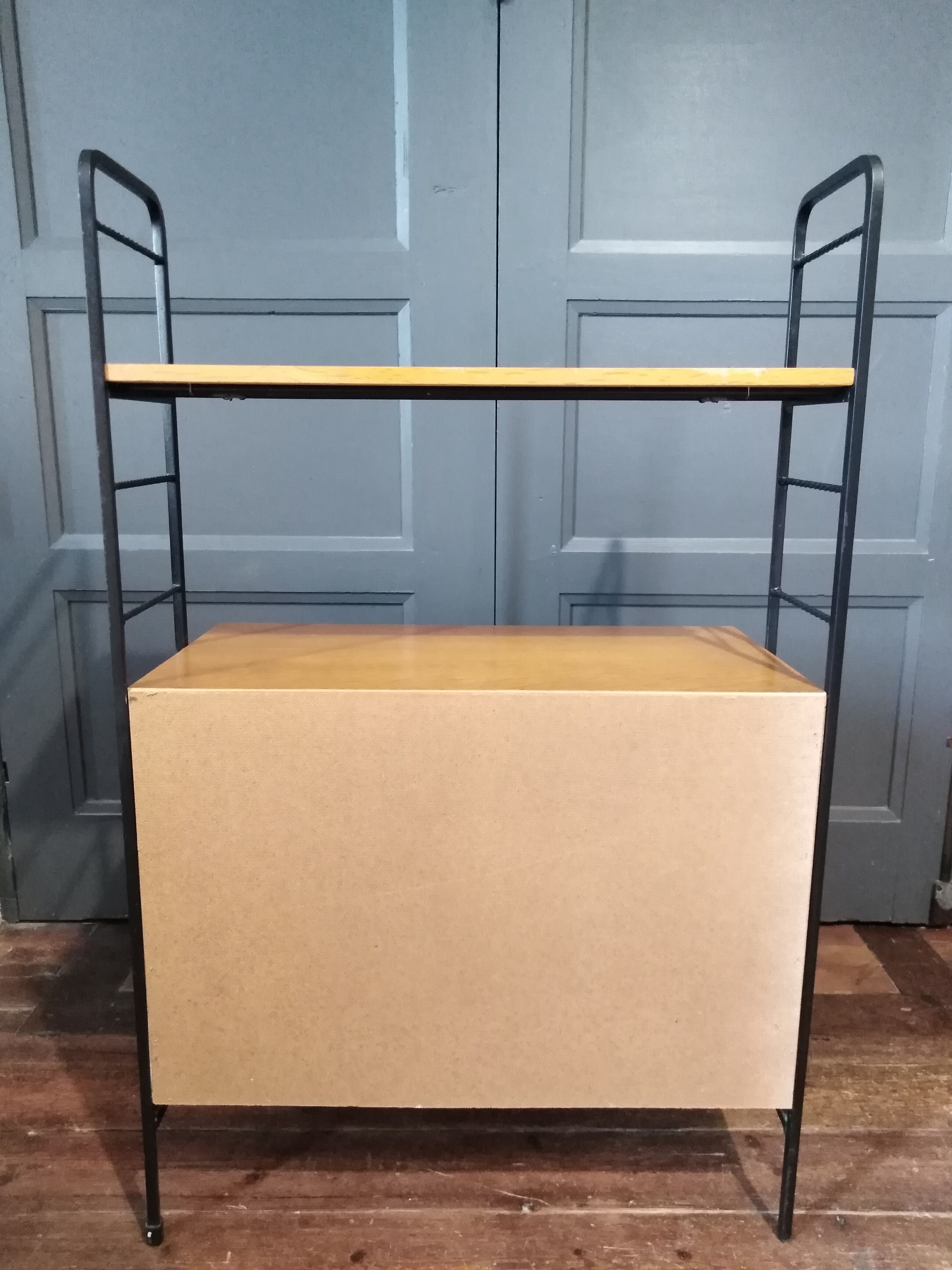 Vintage Scandinavian self-supporting shelf cabinet 1960