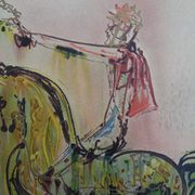 Salvador Dali: Horses, the Roman Knight - signed lithograph