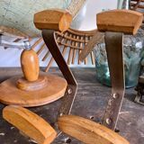 Pair of wooden patères