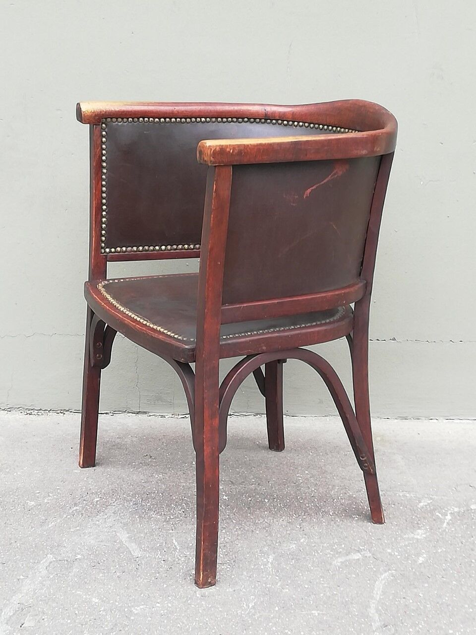 Baumann armchair no 127 years 30 curved wood