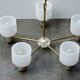 Lustre suspension Vintage Design Perplex 5 feux