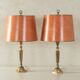 2x Large brass Table Lamps from the 60s