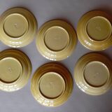 6 Gien "Sun" coffee cups