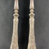 Salad service silver handles Regency decoration with cherub heads