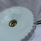 Vintage white opaline suspension lampshade