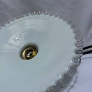 Vintage white opaline suspension lampshade