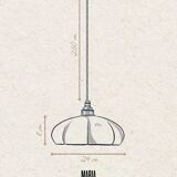 MARIA - Enameled porcelain - Pendant light
